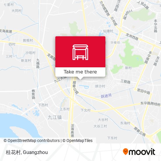 桂花村 map