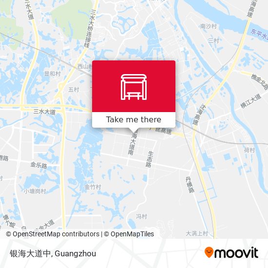 银海大道中 map