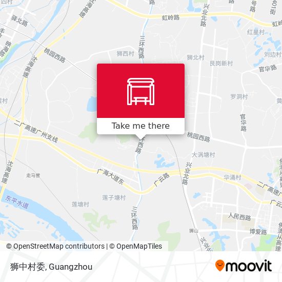狮中村委 map