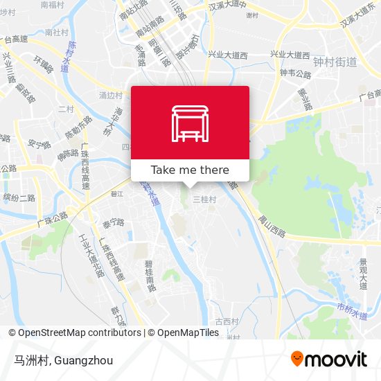马洲村 map