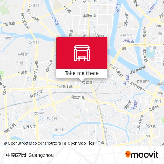 中南花园 map