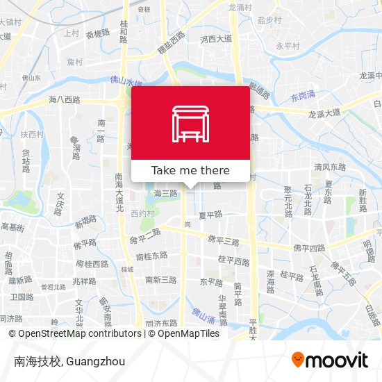 南海技校 map