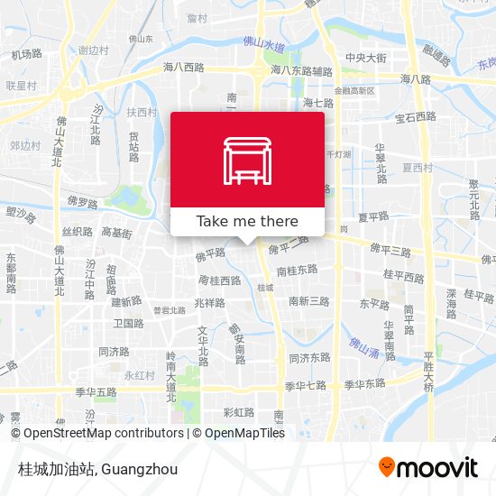 桂城加油站 map