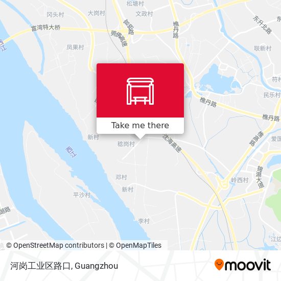 河岗工业区路口 map