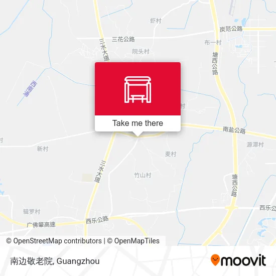 南边敬老院 map