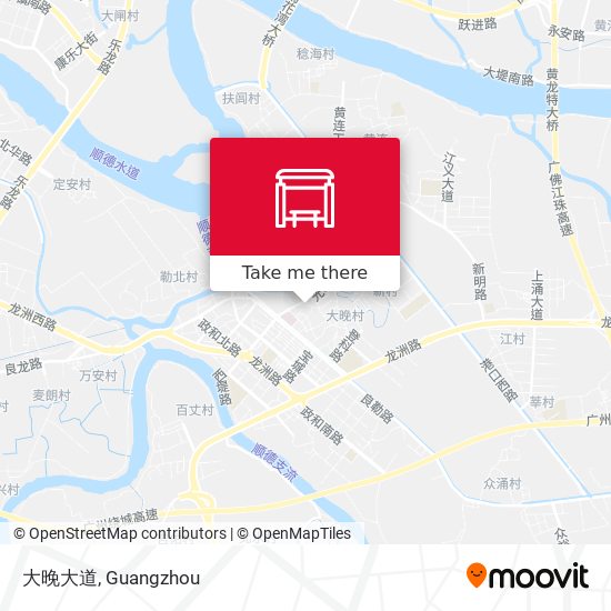 大晚大道 map