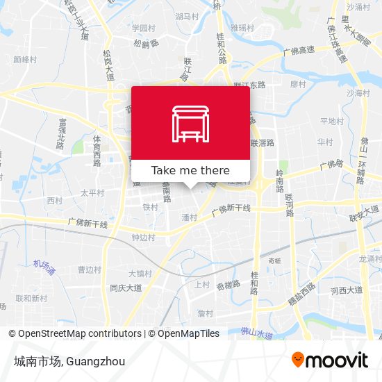 城南市场 map
