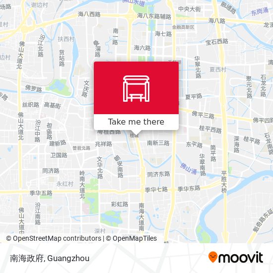 南海政府 map