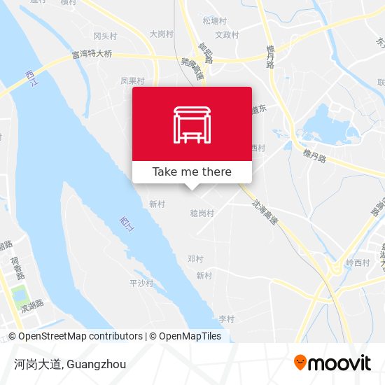 河岗大道 map