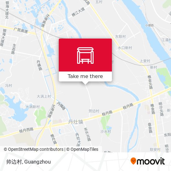 帅边村 map
