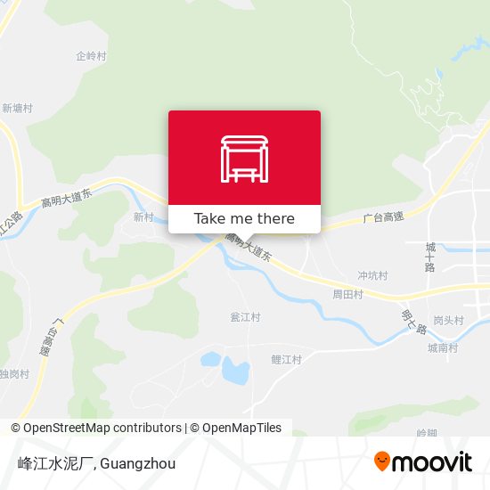 峰江水泥厂 map
