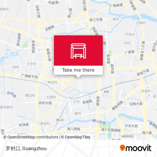 罗村口 map