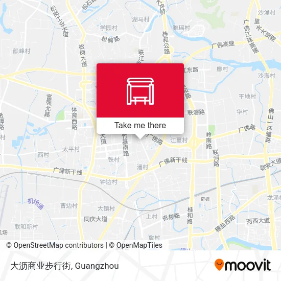 大沥商业步行街 map