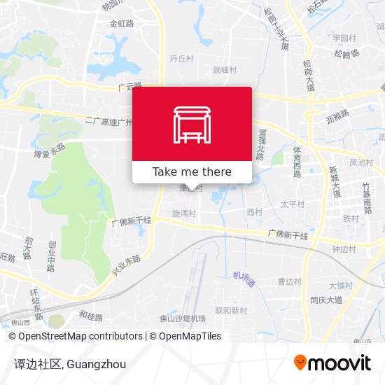 谭边社区 map