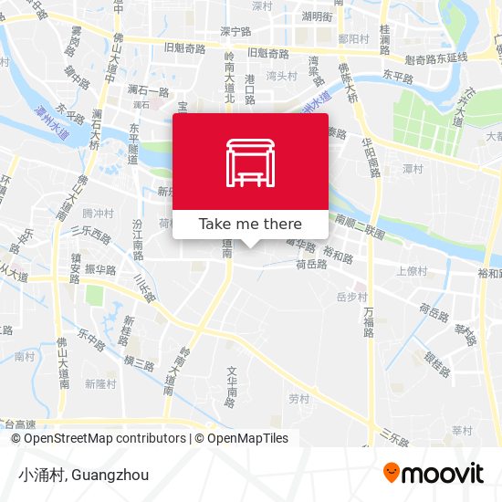 小涌村 map
