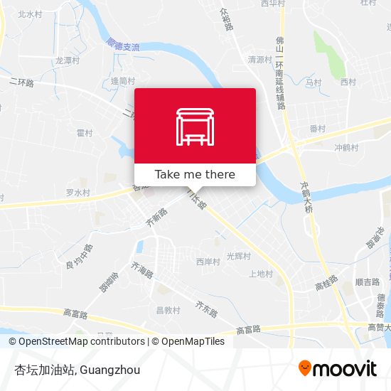 杏坛加油站 map