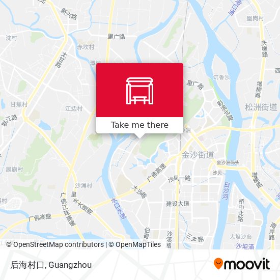 后海村口 map