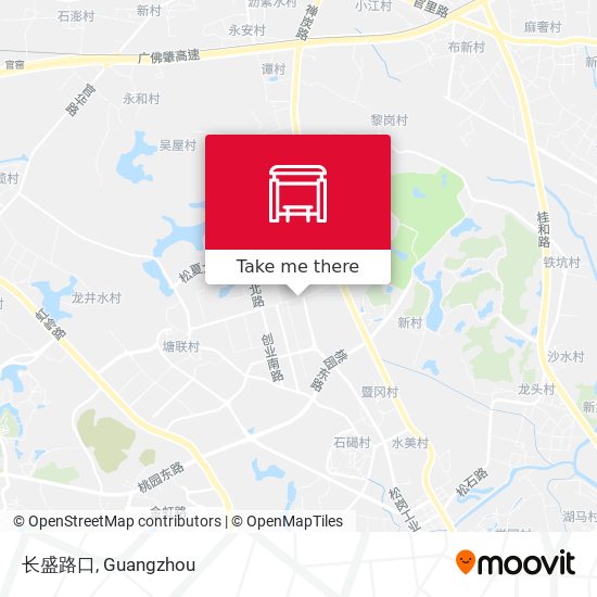 长盛路口 map