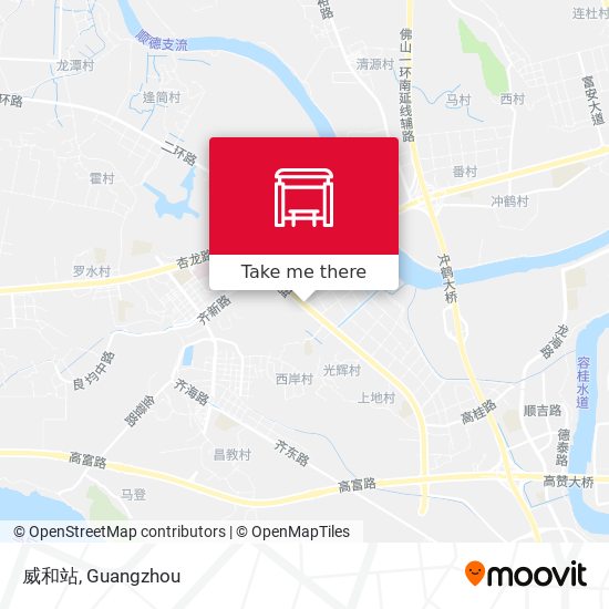 威和站 map