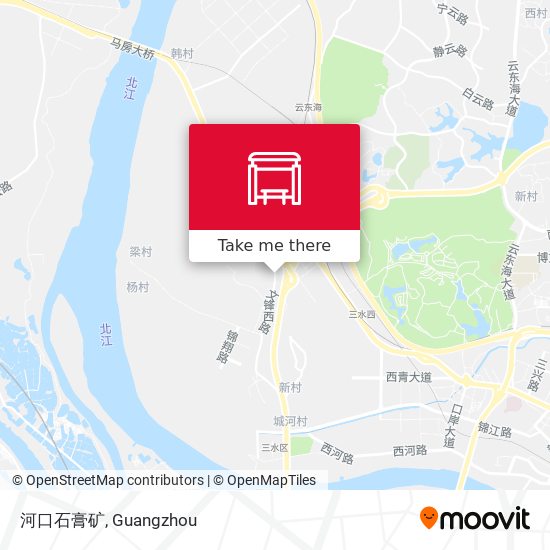 河口石膏矿 map