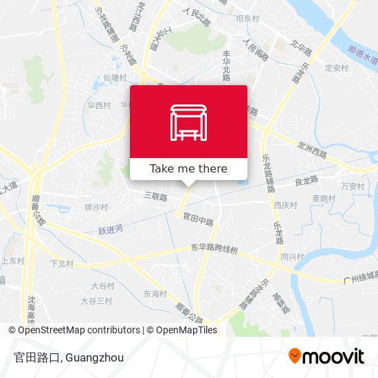 官田路口 map