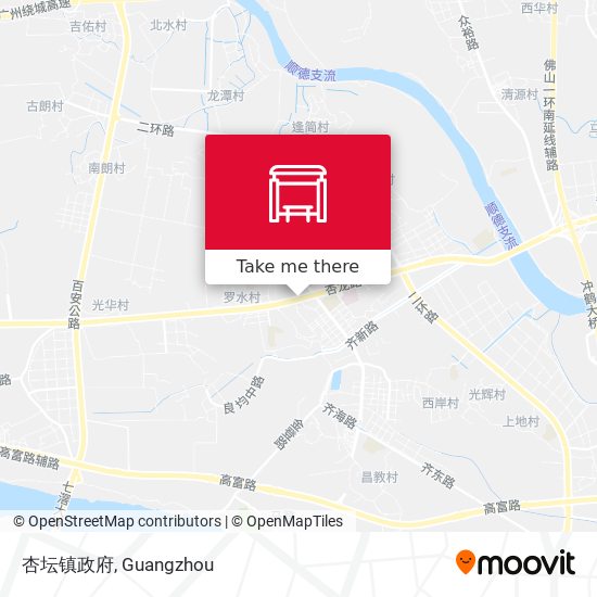 杏坛镇政府 map