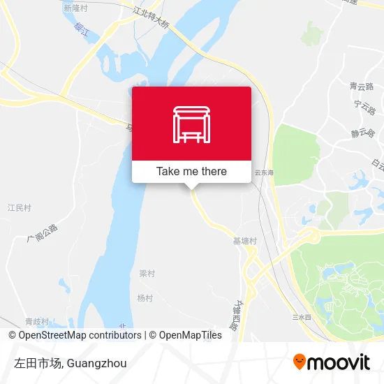 左田市场 map