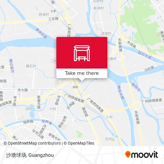 沙塘球场 map