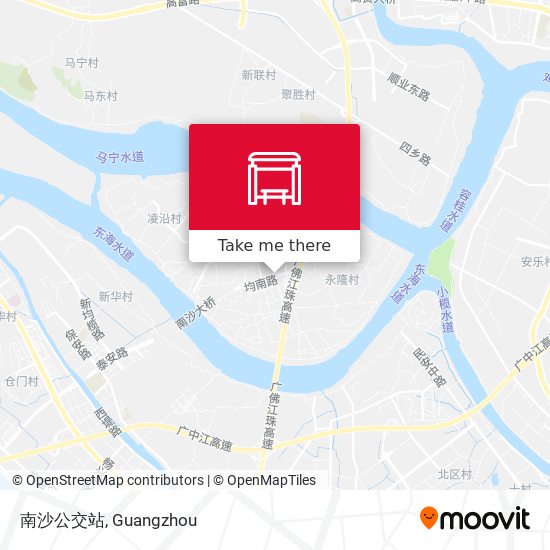 南沙公交站 map
