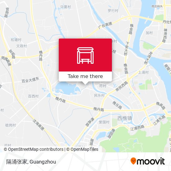 隔涌张家 map