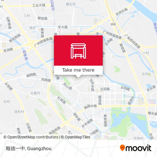 顺德一中 map