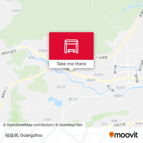 福旋岗 map