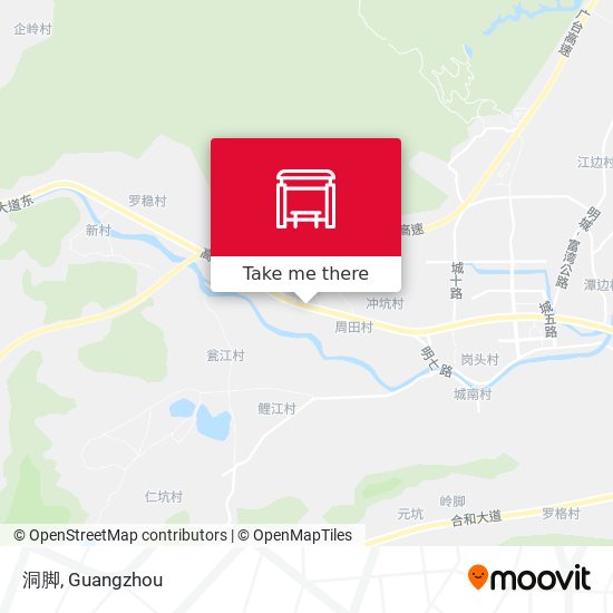 洞脚 map