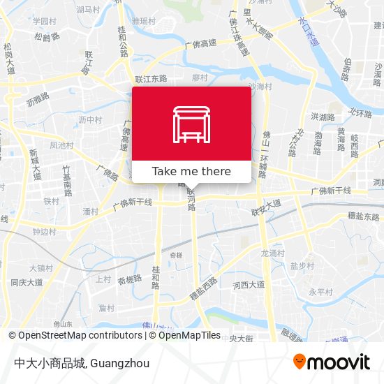 中大小商品城 map
