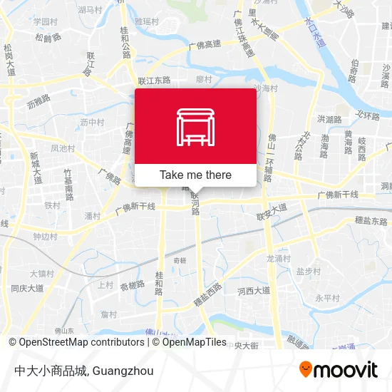 中大小商品城 map
