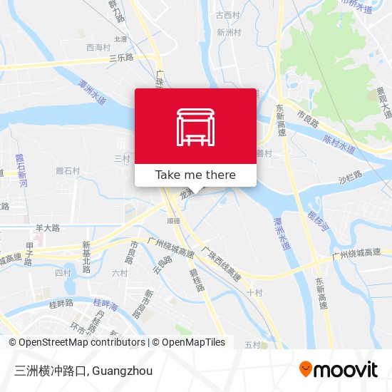 三洲横冲路口 map