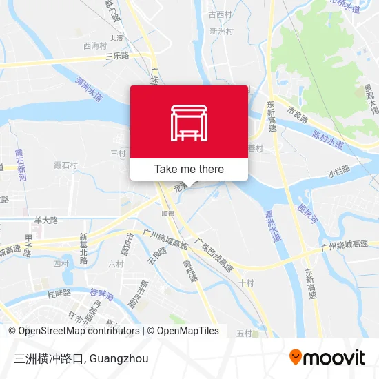三洲横冲路口 map
