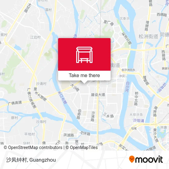 沙凤钟村 map