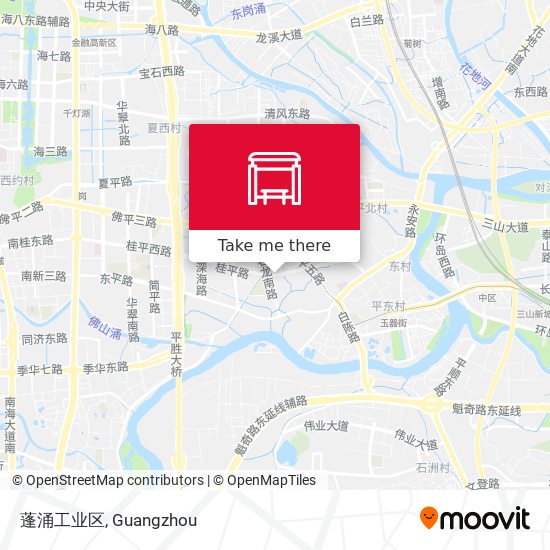 蓬涌工业区 map