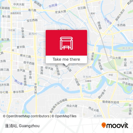 蓬涌站 map