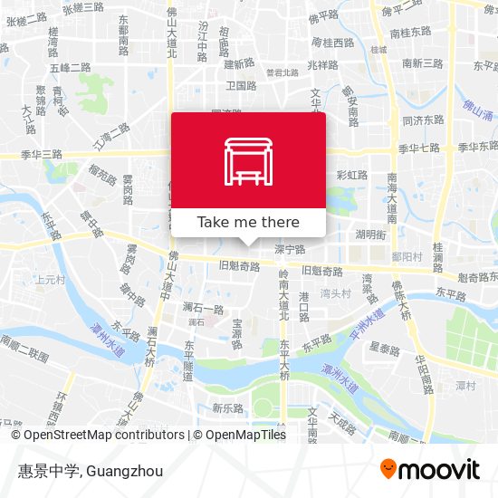 惠景中学 map