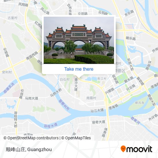 顺峰山庄 map