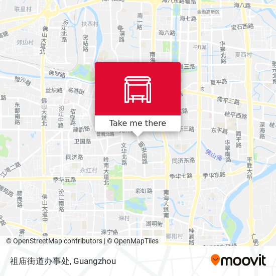 祖庙街道办事处 map