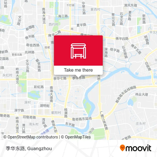 季华东路 map