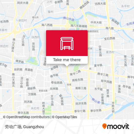 劳动广场 map
