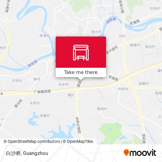 白沙桥 map