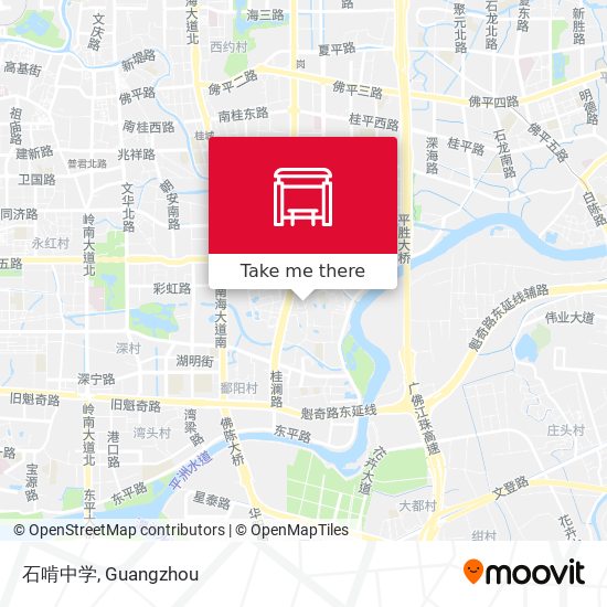 石啃中学 map