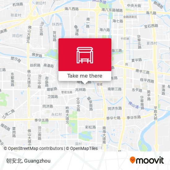 朝安北 map