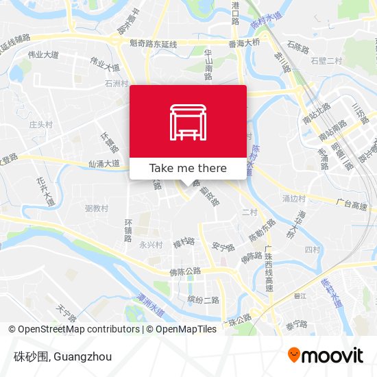 硃砂围 map