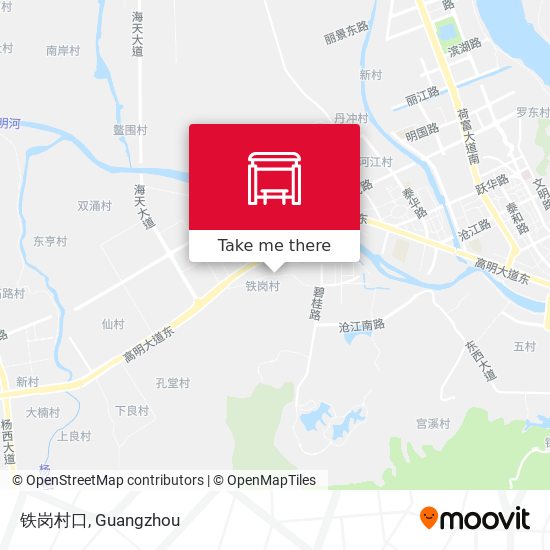 铁岗村口 map